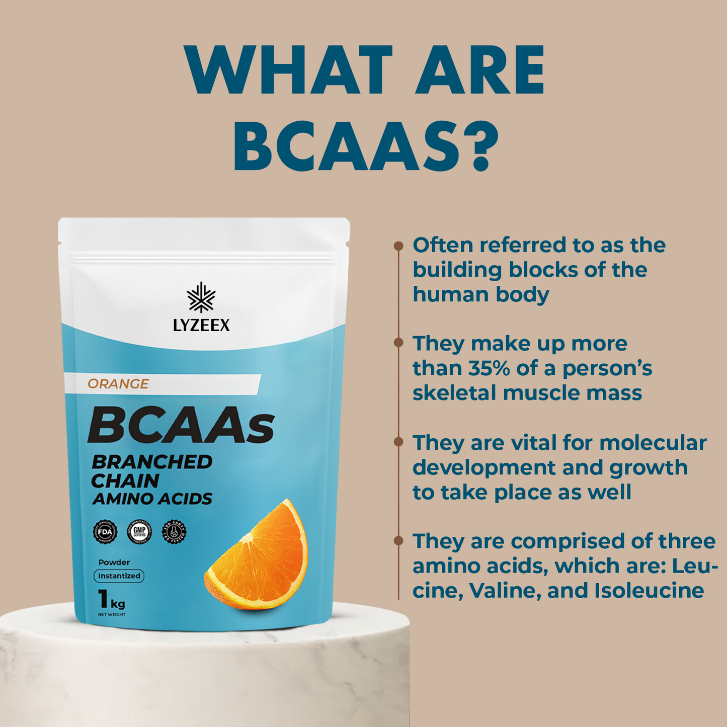 BCAAs (Branched Chain Amino Acids) (Instantized)