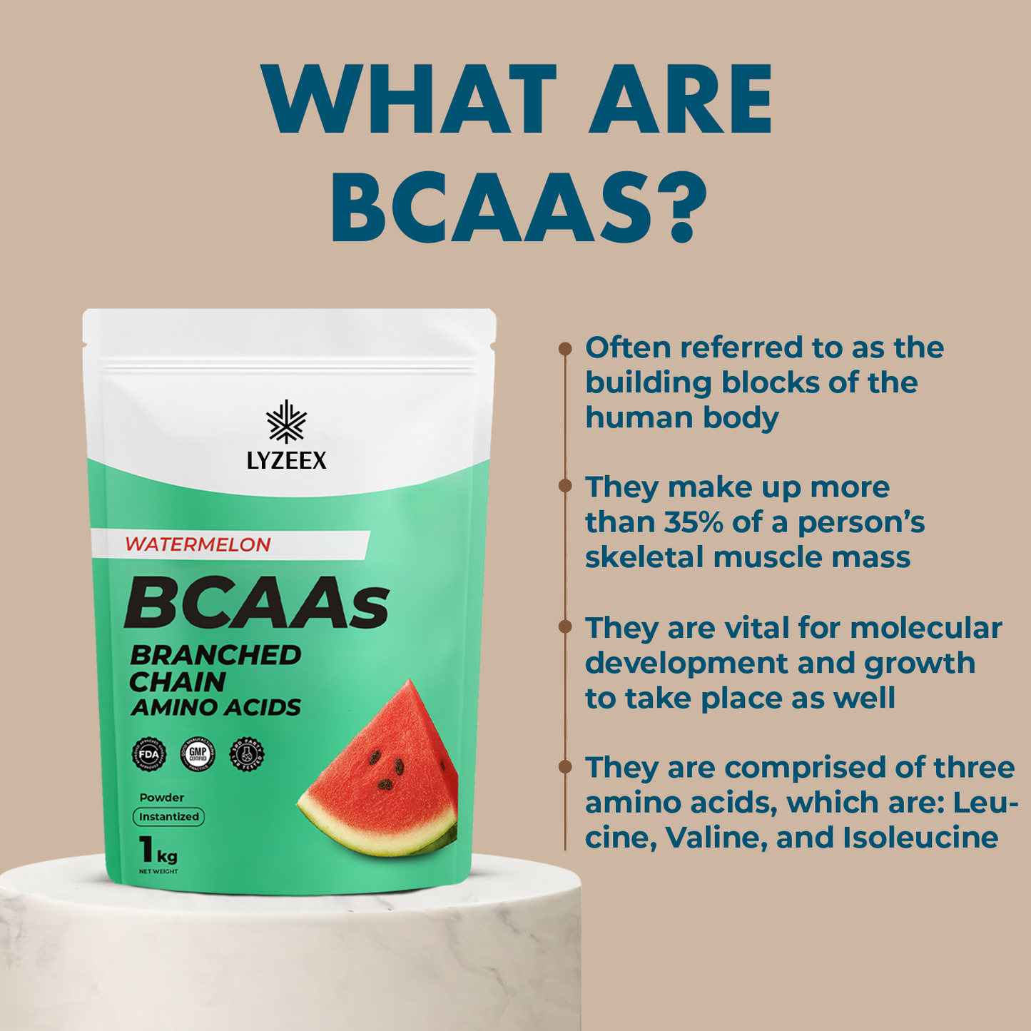 BCAAs (Branched Chain Amino Acids) (Instantized)