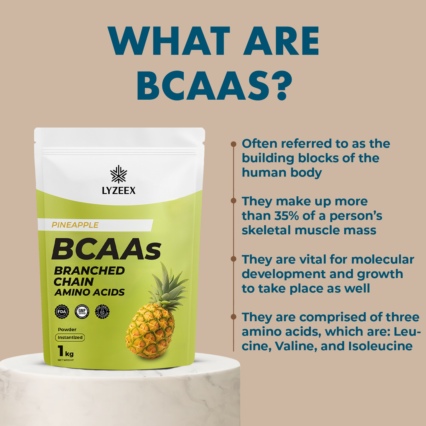 BCAAs (Branched Chain Amino Acids) (Instantized)